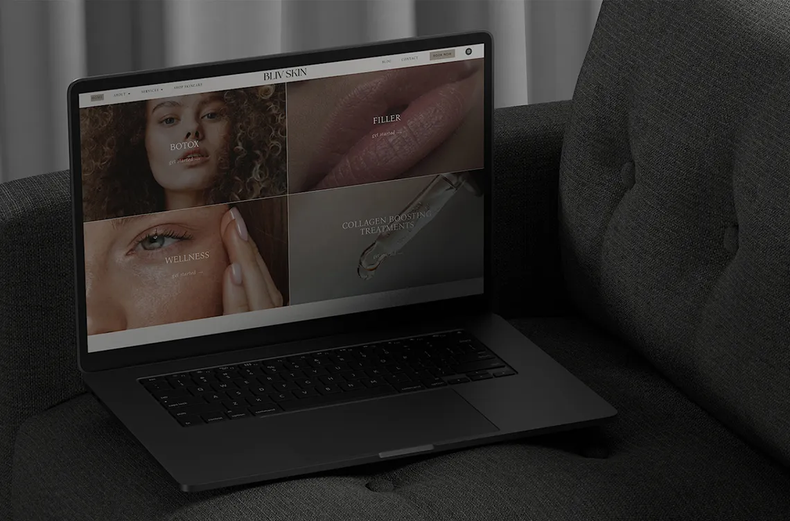 Bliv Skin Website Showcase