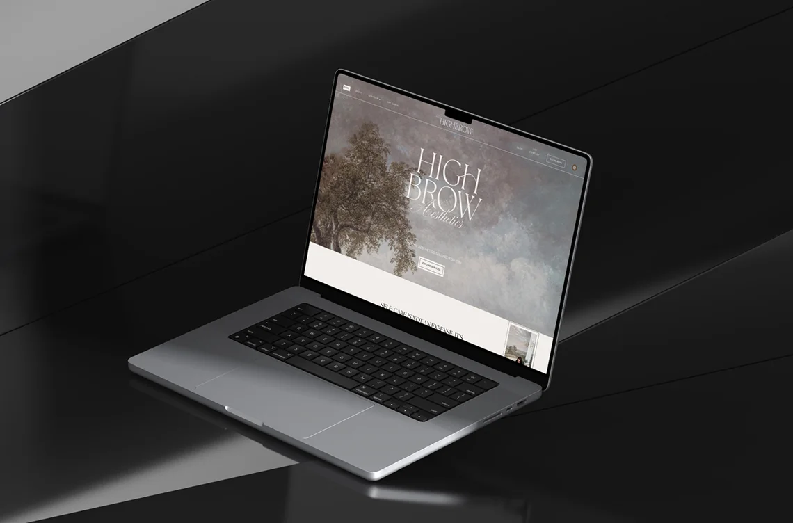 HighBrow Aesthetics Website Showcase