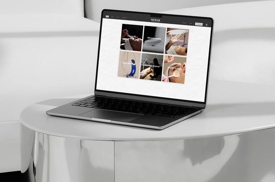 Merak Beauty Lounge Website Showcase