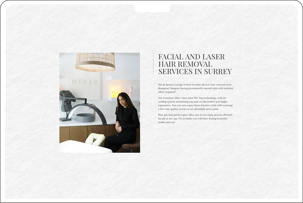 Merak Beauty Lounge Website