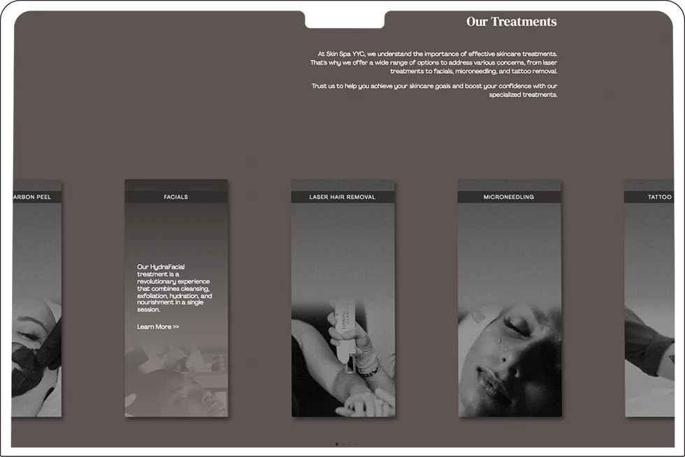 Skin Spa YYC Website
