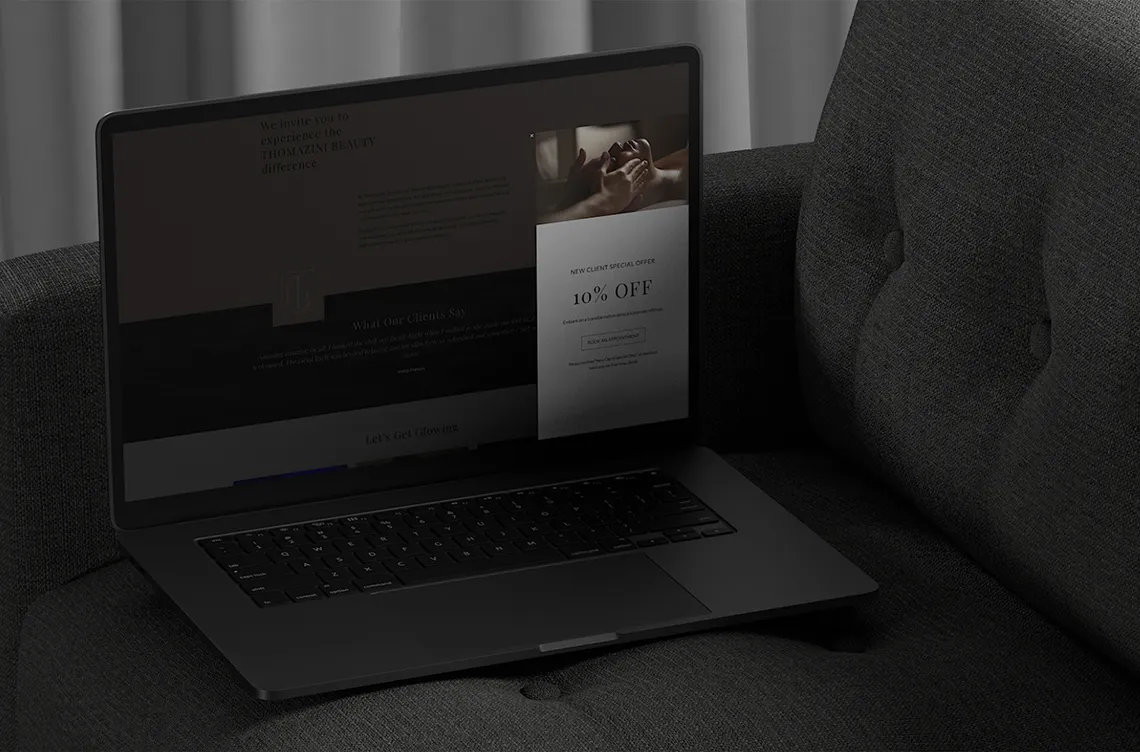 Thomazini Beauty Website Showcase