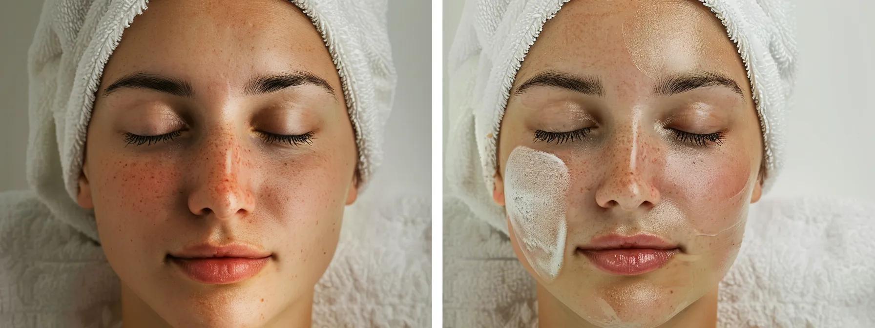 a stunning before-and-after montage of glowing skin showcases the transformative power of med spa treatments, inviting viewers to envision their own rejuvenation journey.
