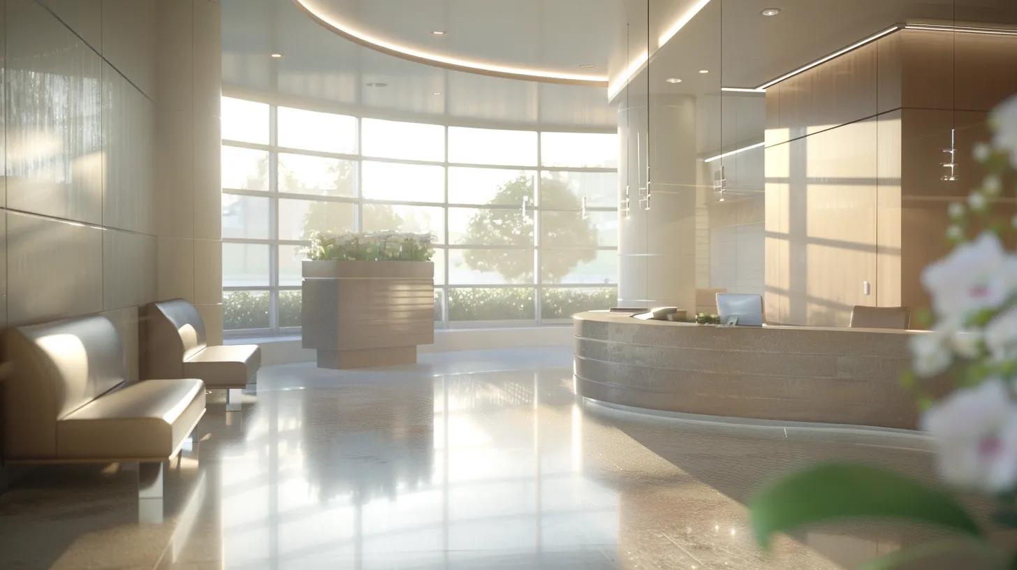 a serene and inviting medical spa environment bathed in soft, natural light, highlighting a tranquil ambiance that evokes relaxation and rejuvenation, symbolizing enhanced user experience through optimal page speed.